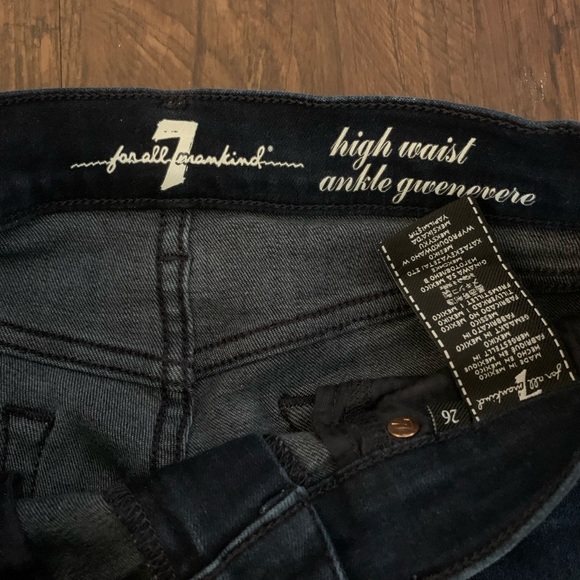 7 For All Mankind High Waist Ankle Gwenevere Size 26 - Picture 2 of 4